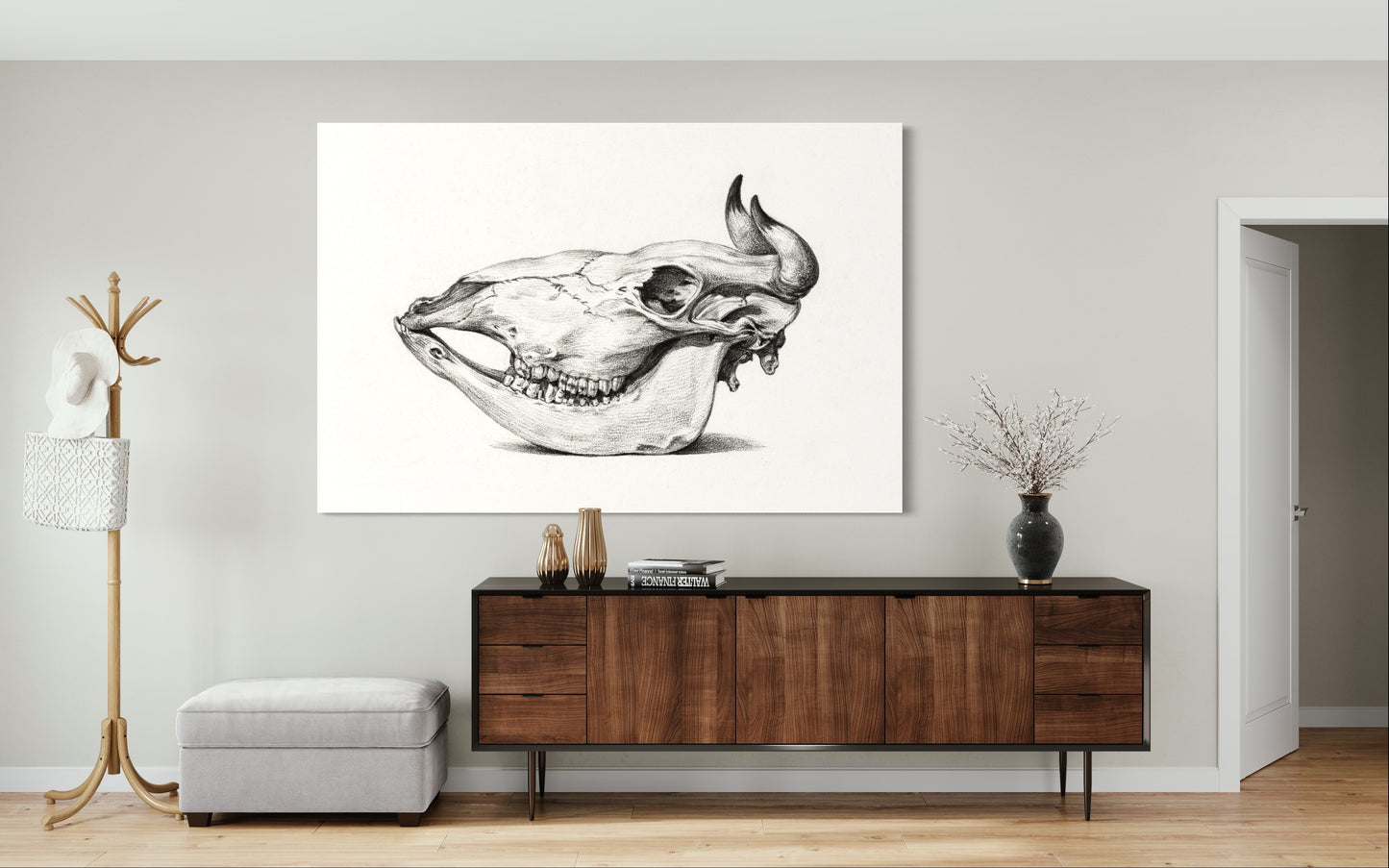 Cuadro decorativo canvas Craneo 001