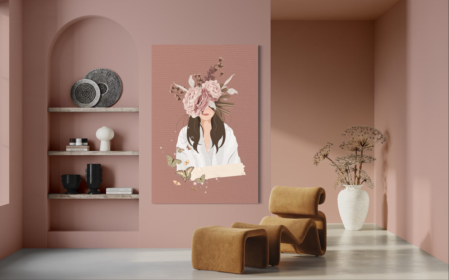 Cuadro decorativo canvas Mujer 006