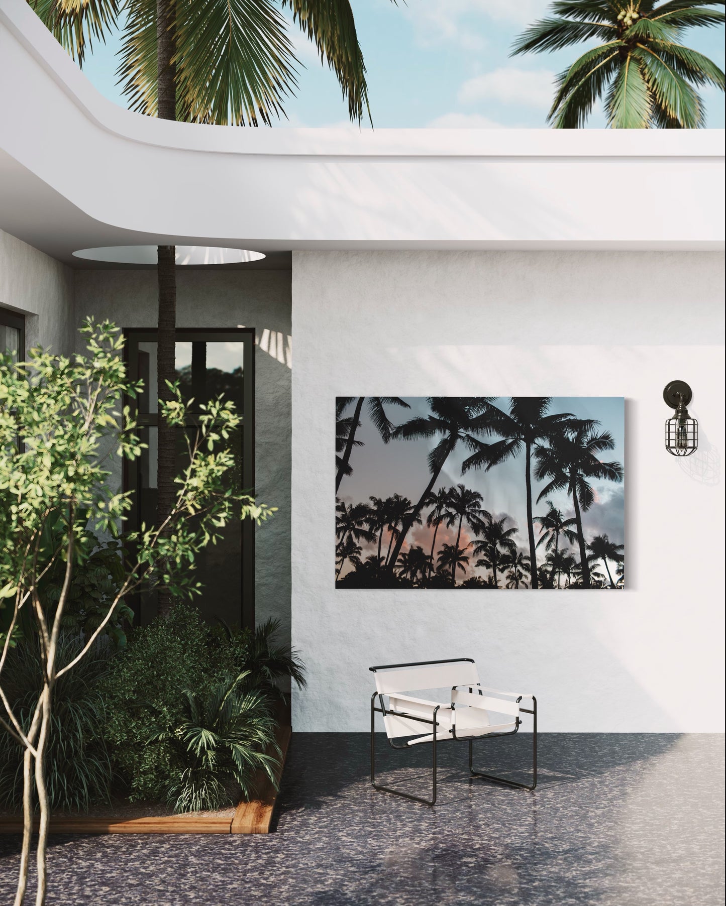 Cuadro decorativo canvas Palmeras 003