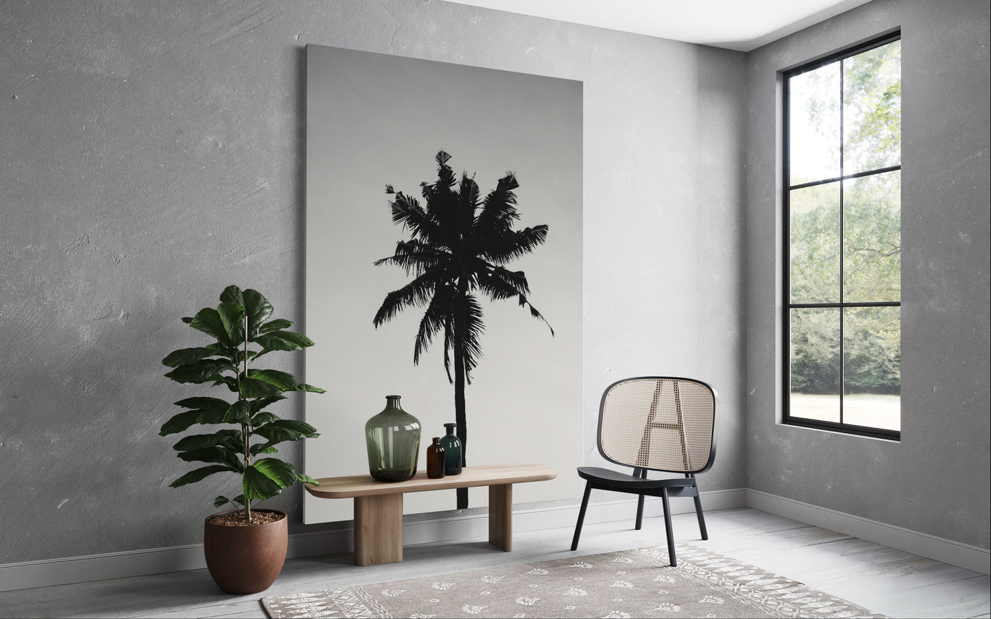 Cuadro decorativo canvas Palmera 001