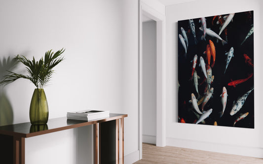 Cuadro decorativo canvas Koi 001