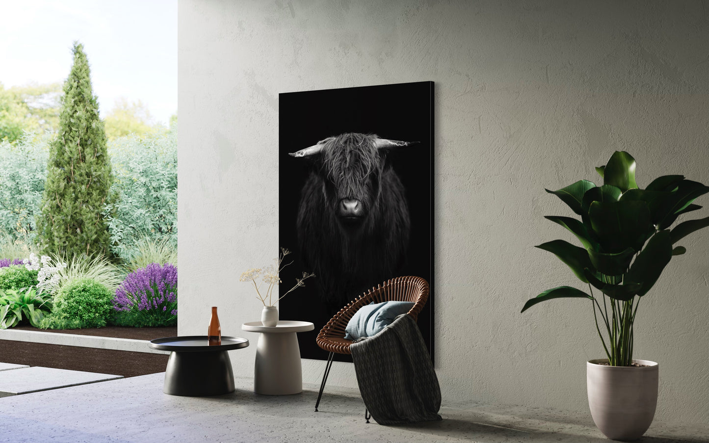 Cuadro decorativo canvas Toro Highland 001