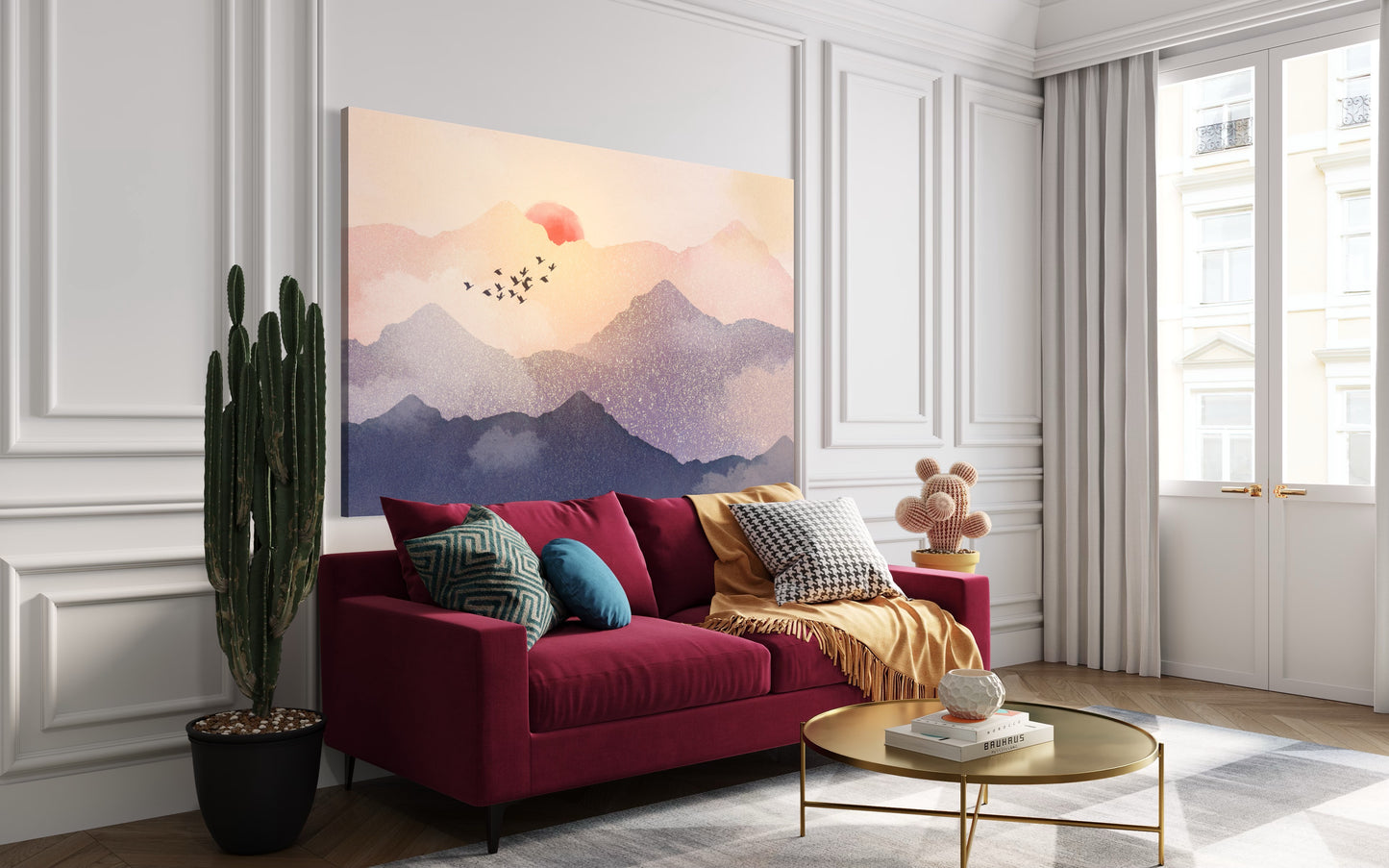 Cuadro decorativo canvas Puesta de sol