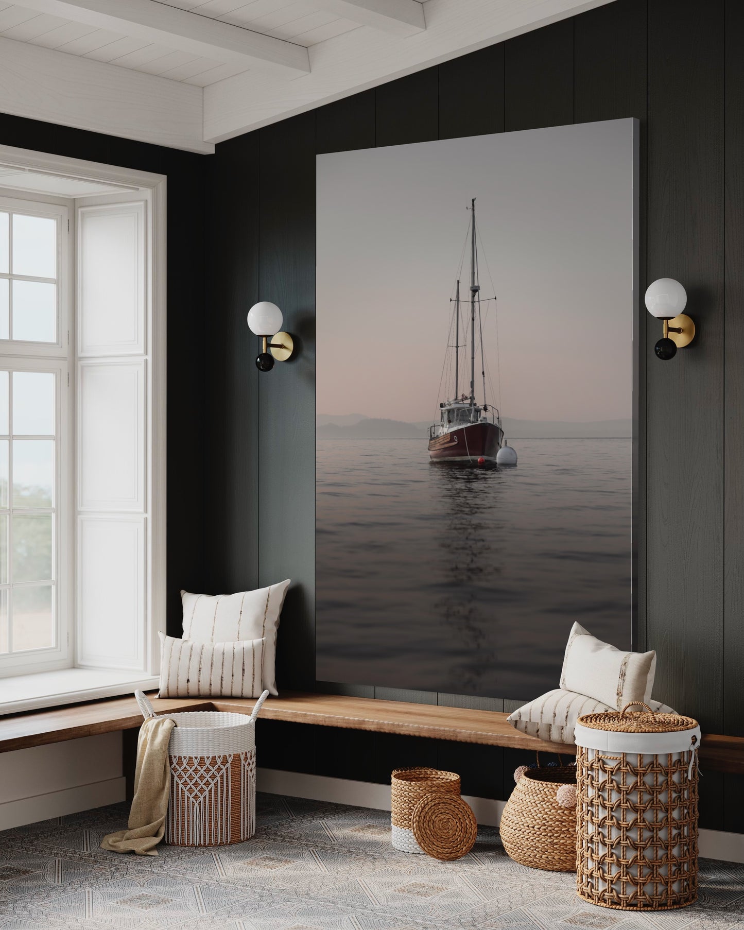 Cuadro decorativo canvas Bote 003