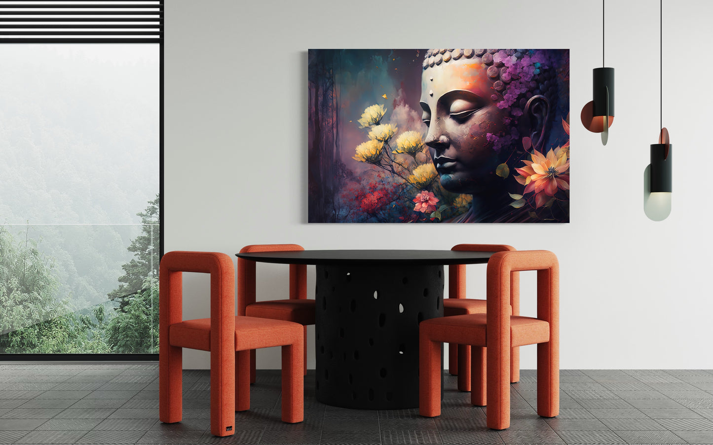 Cuadro decorativo canvas Buda 011