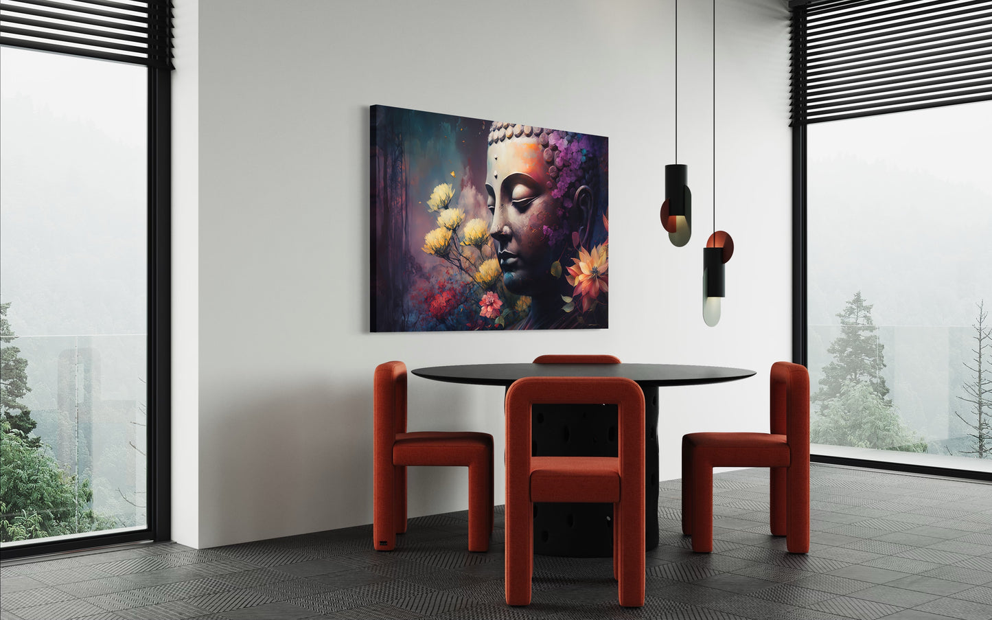 Cuadro decorativo canvas Buda 011