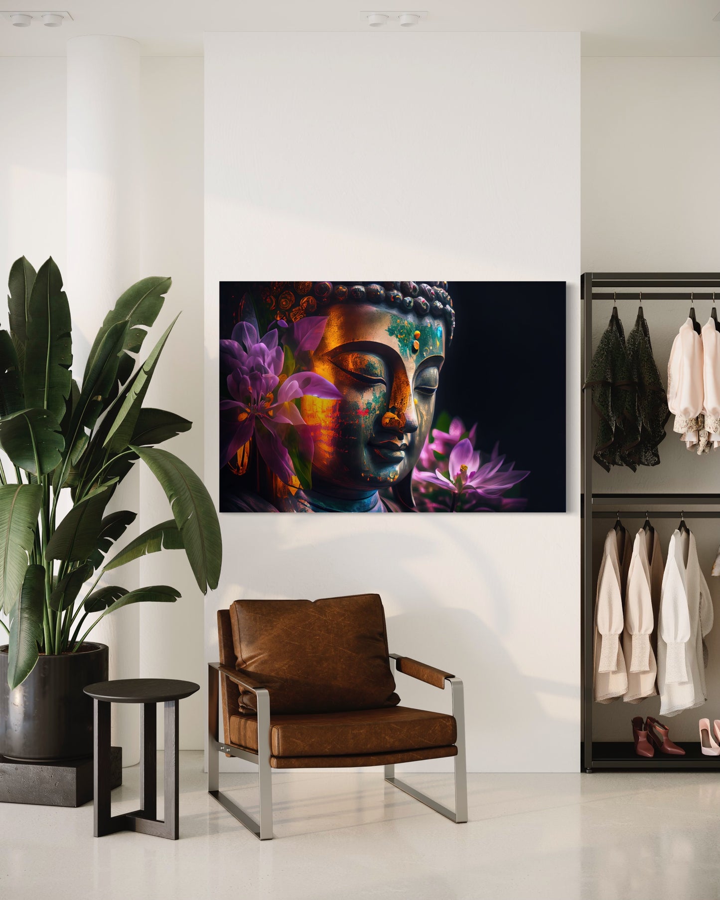 Cuadro decorativo canvas Buda 009