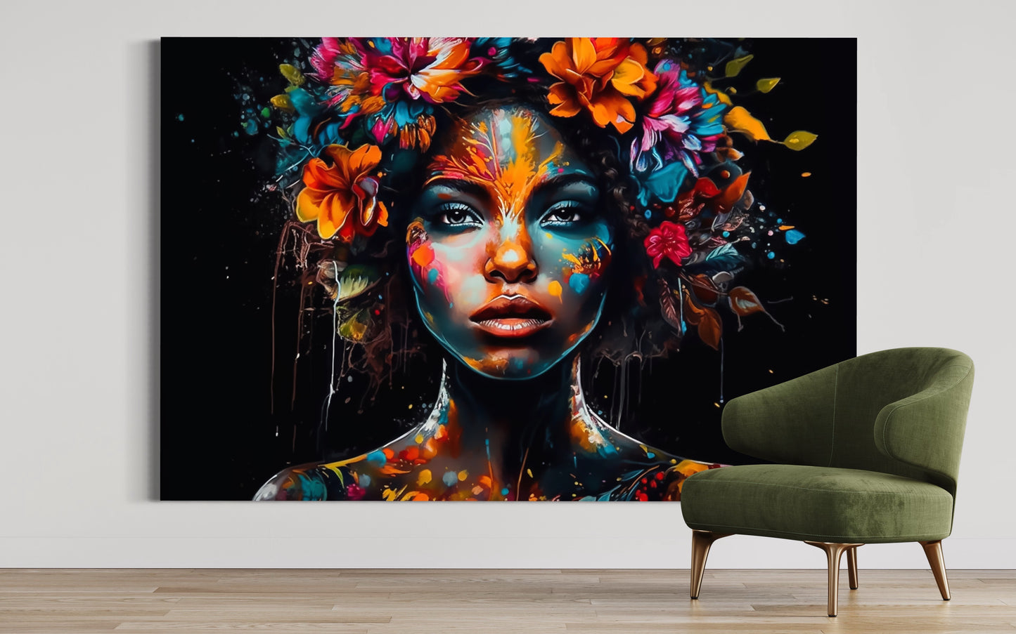 Cuadro decorativo canvas Mujer 010
