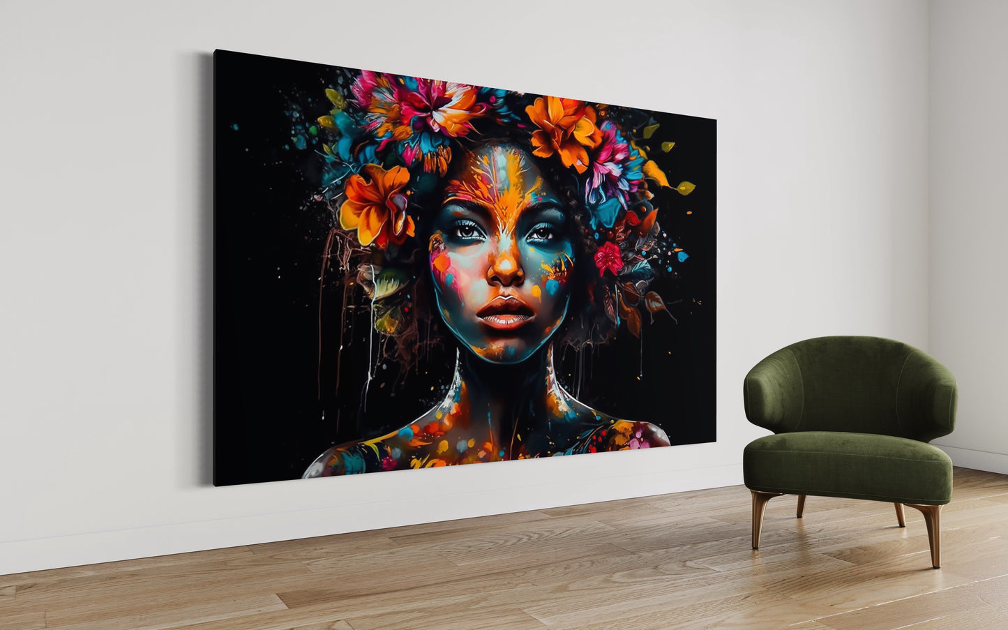 Cuadro decorativo canvas Mujer 010