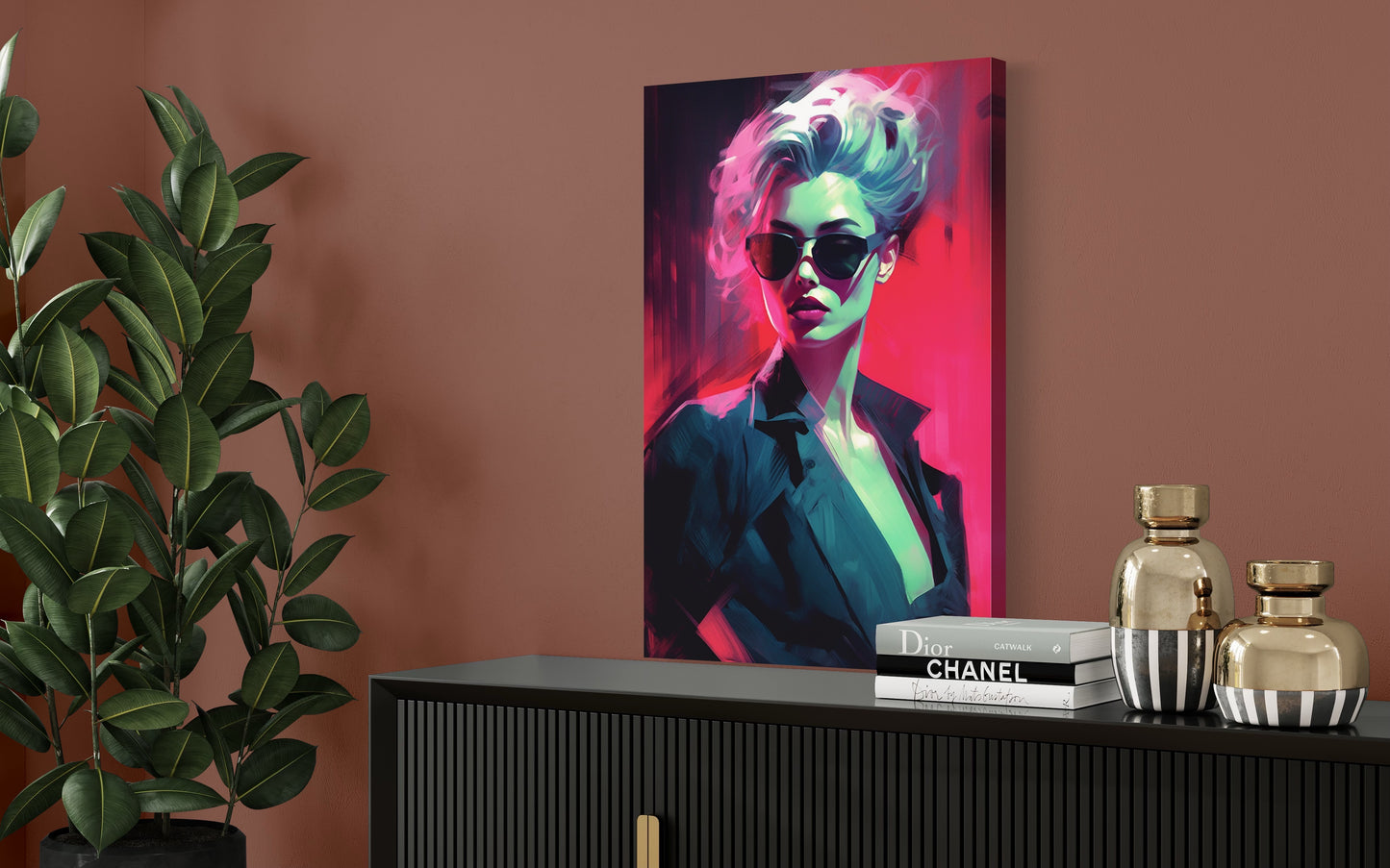 Cuadro decorativo canvas Mujer 002