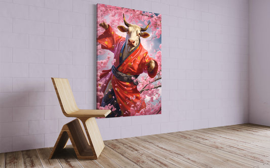 Cuadro decorativo canvas Vaca 002