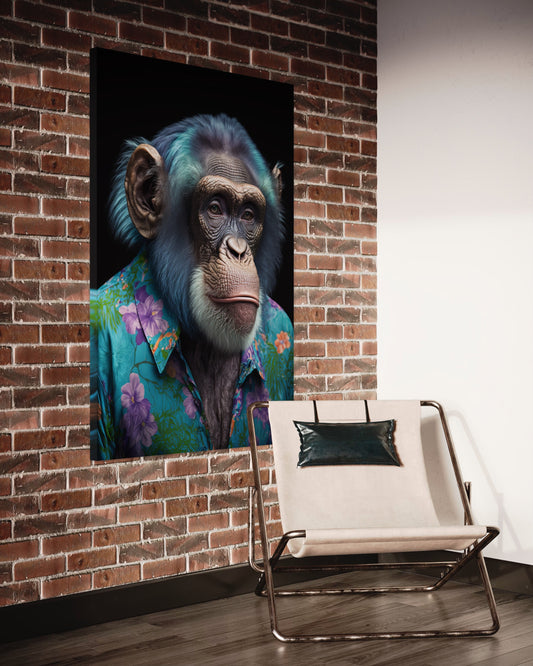 Cuadro decorativo canvas Mono 001