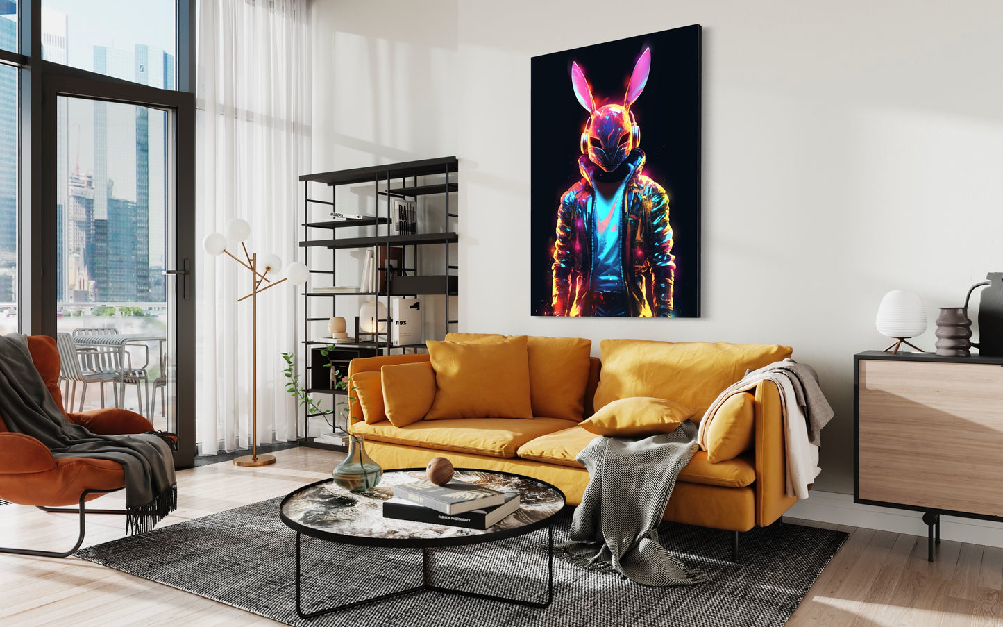 Cuadro decorativo canvas Conejo 001