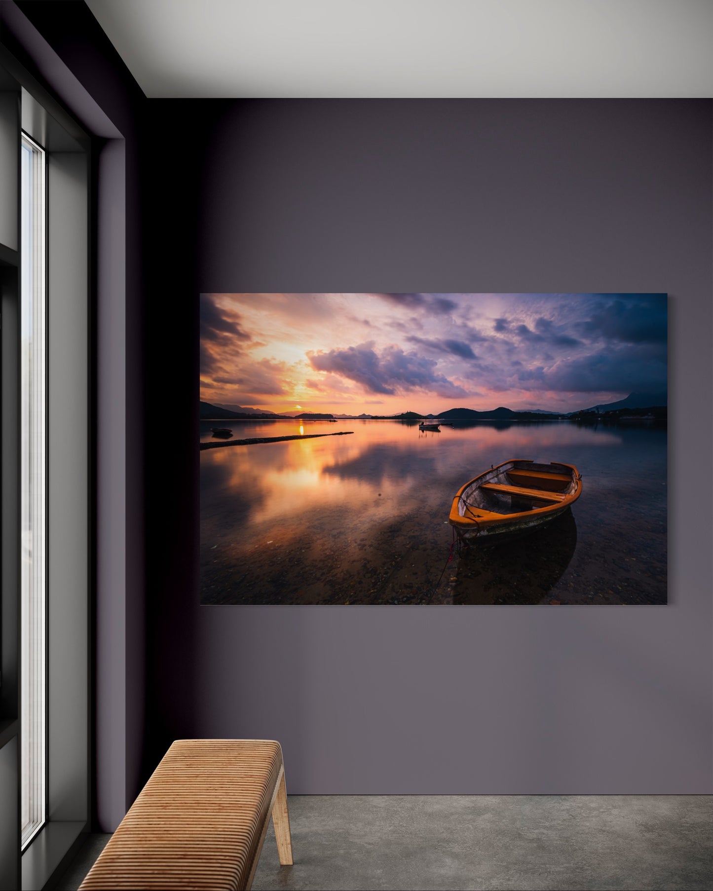 Cuadro decorativo canvas Bote 004