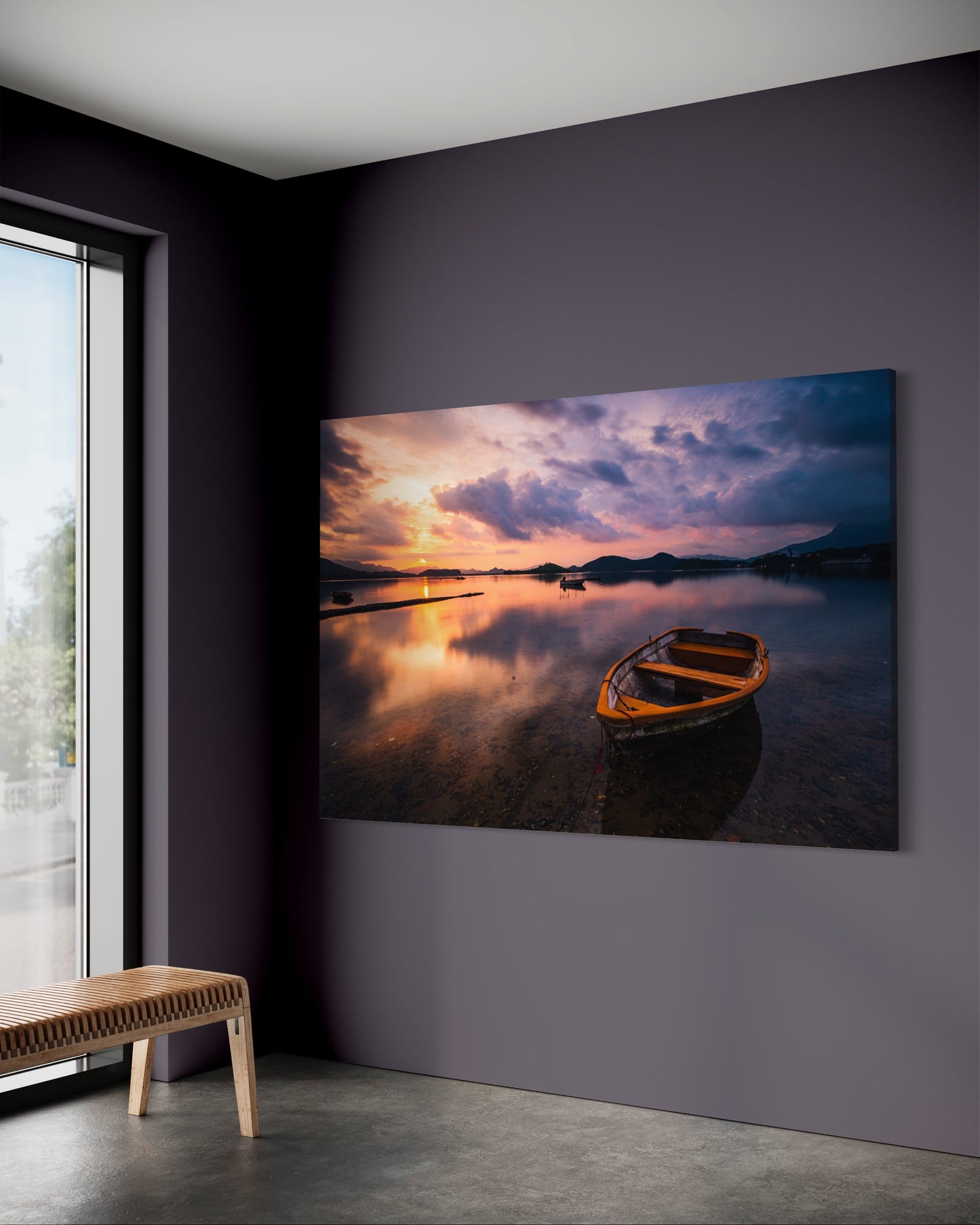 Cuadro decorativo canvas Bote 004