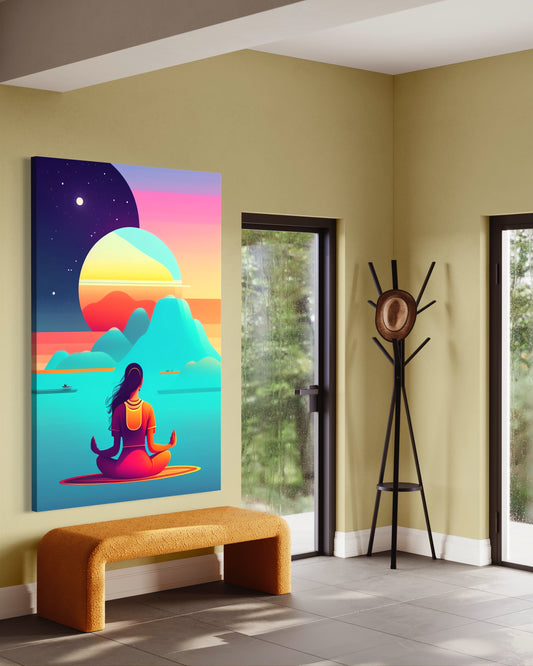 Cuadro decorativo canvas Meditación 001