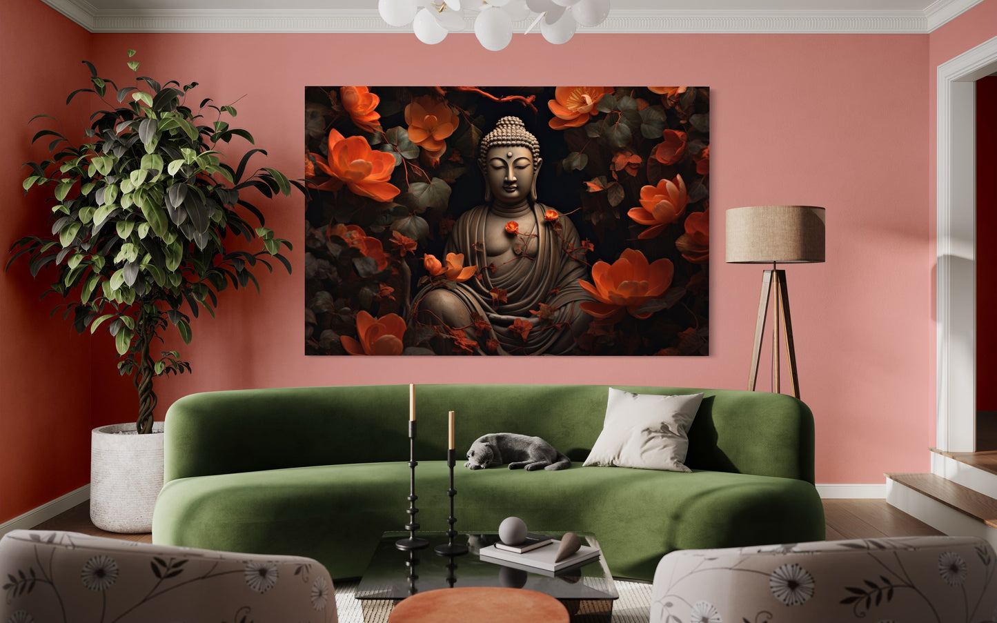 Cuadro decorativo canvas Buda 006