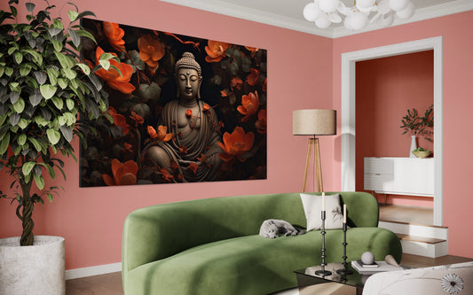 Cuadro decorativo canvas Buda 006