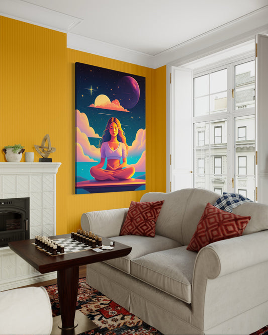 Cuadro decorativo canvas Meditación 002