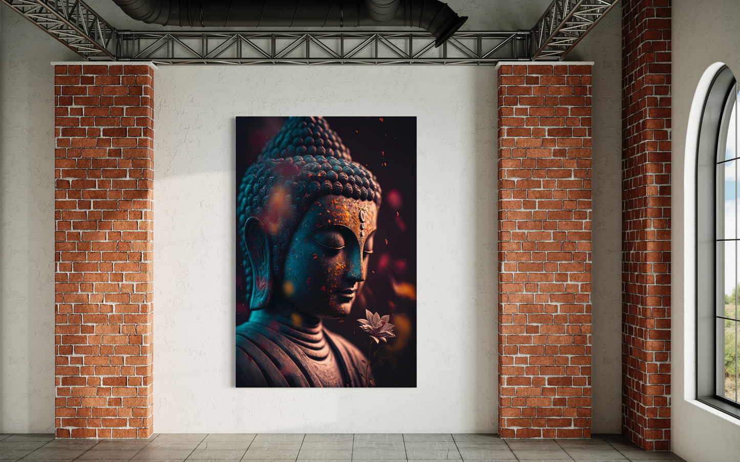 Cuadro decorativo canvas Buda 004