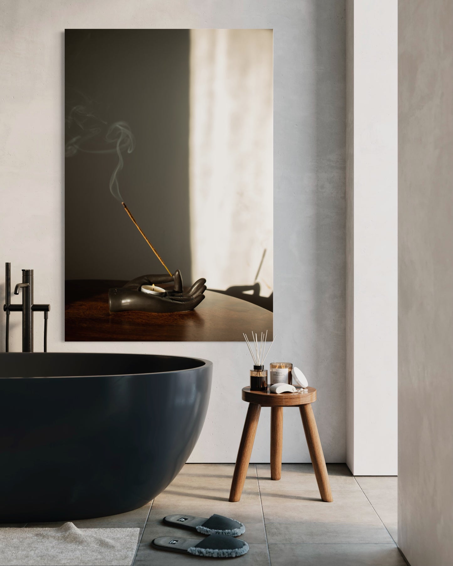 Cuadro decorativo canvas Incienso 001