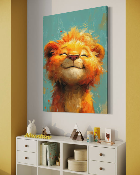 Cuadro decorativo canvas León 010