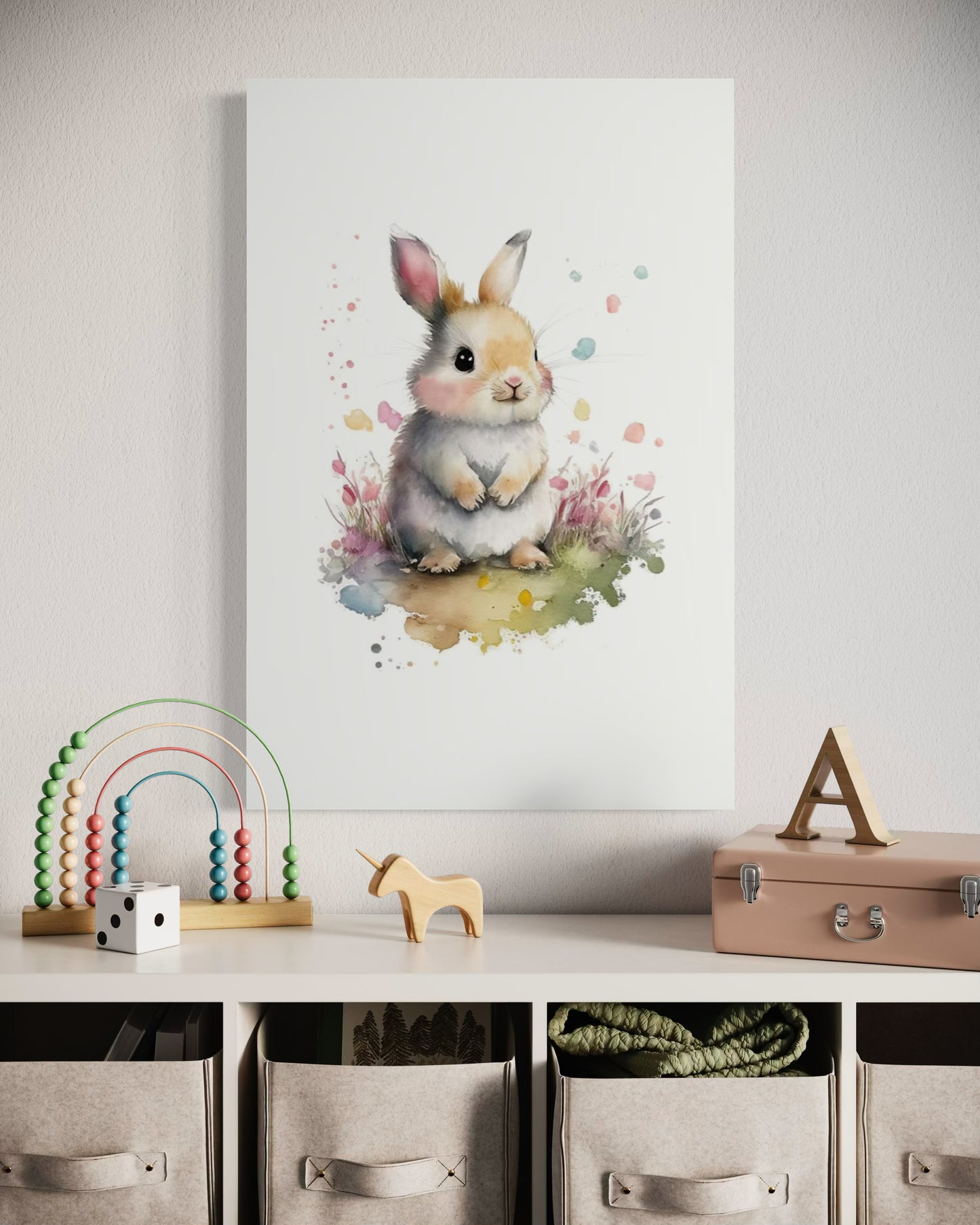 Cuadro decorativo canvas Conejo 004