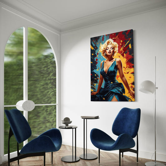 Cuadro decorativo canvas Marilyn 003