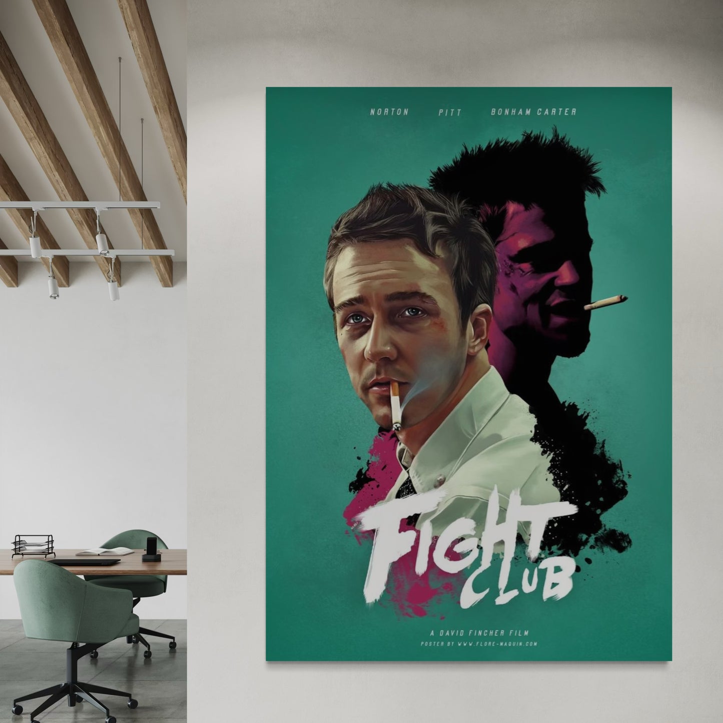 Cuadro decorativo canvas The fight club 005