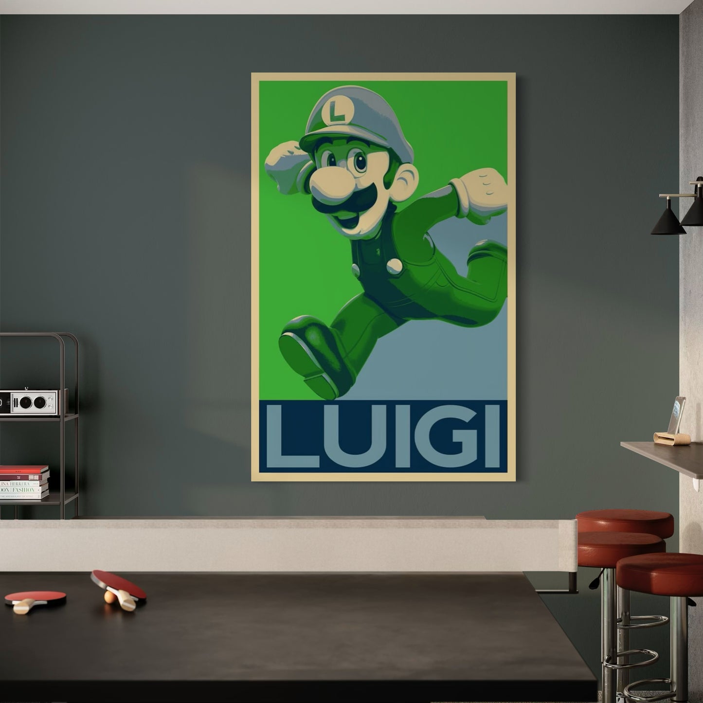 Cuadro decorativo canvas Luigi 002