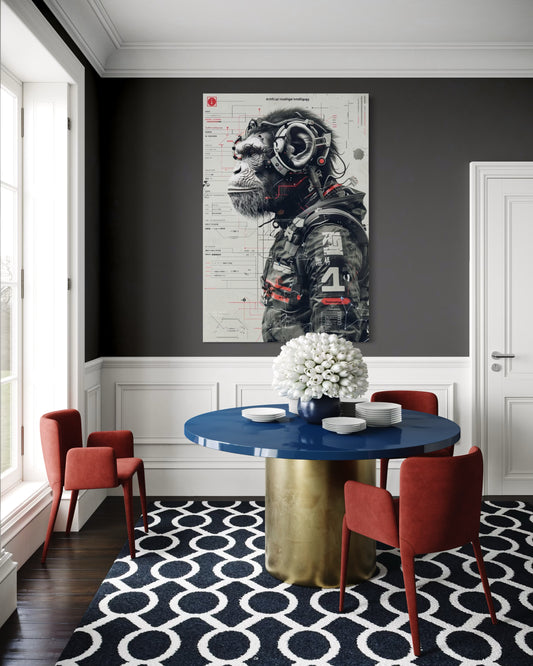 Cuadro decorativo canvas Mono 002