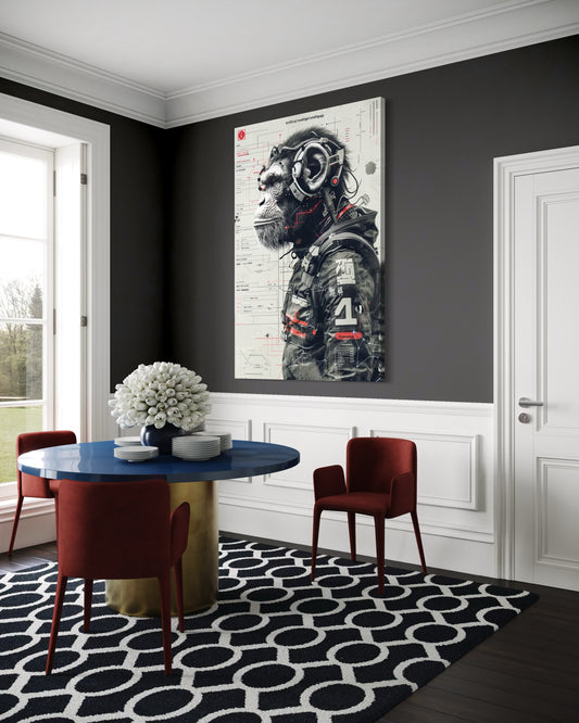 Cuadro decorativo canvas Mono 002