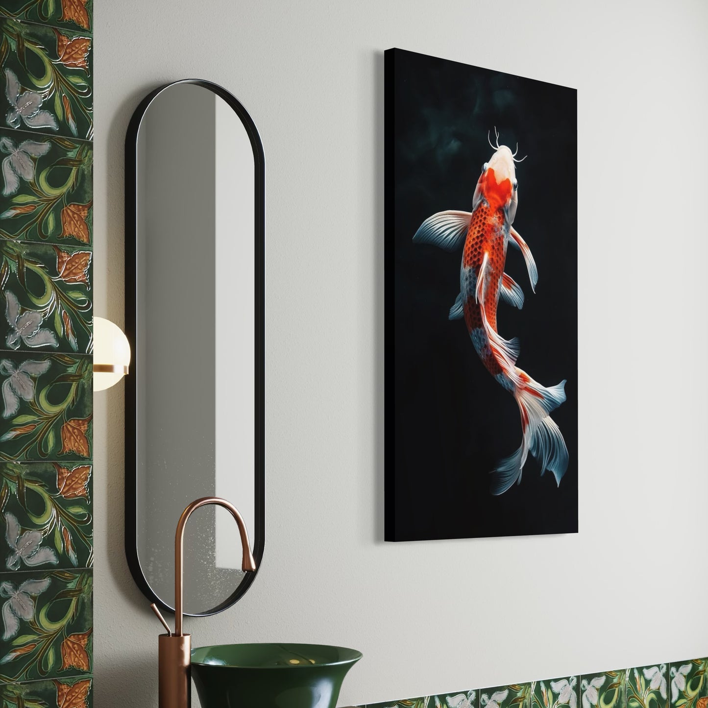 Cuadro decorativo canvas Pez Koi 002