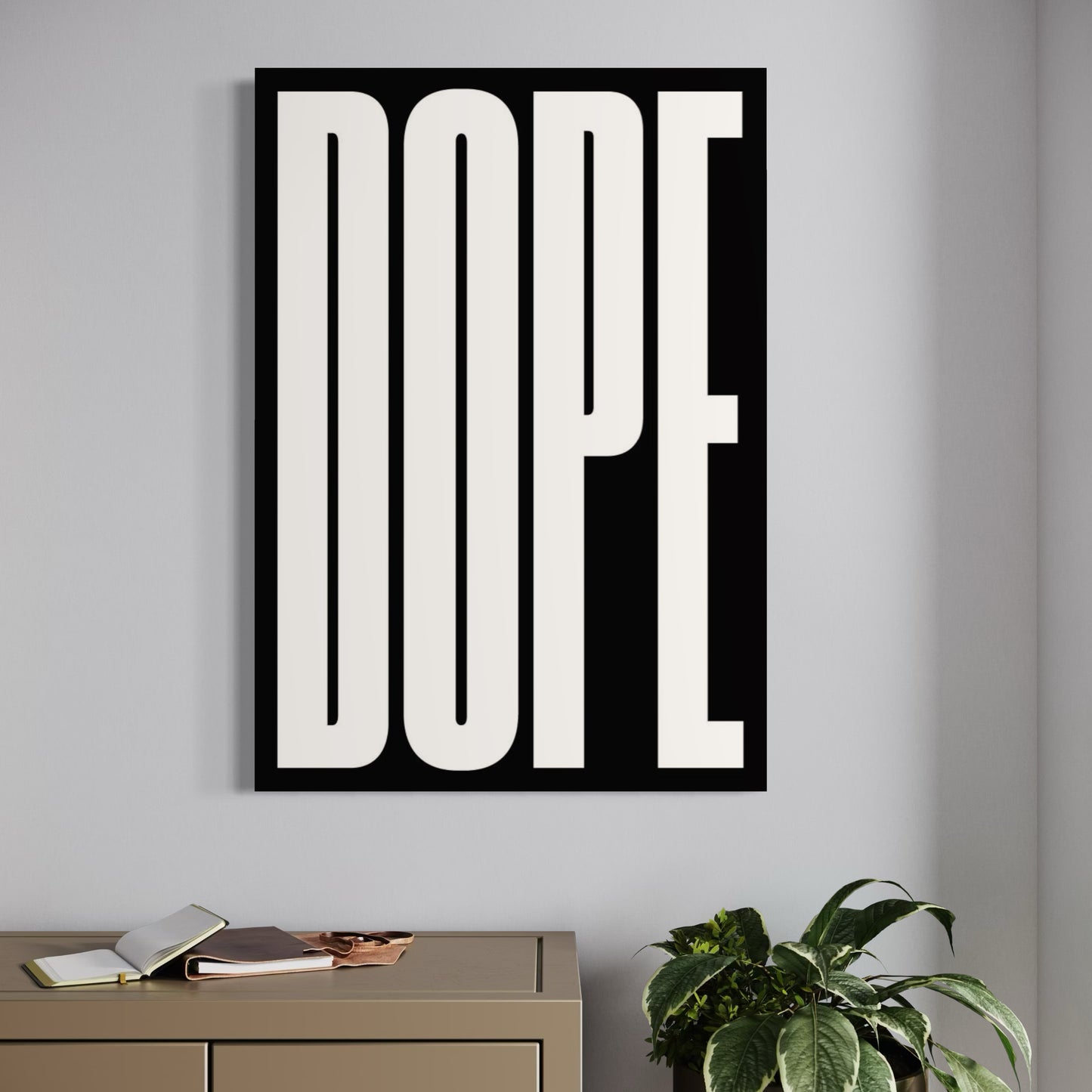 Cuadro decorativo canvas Lettering 005