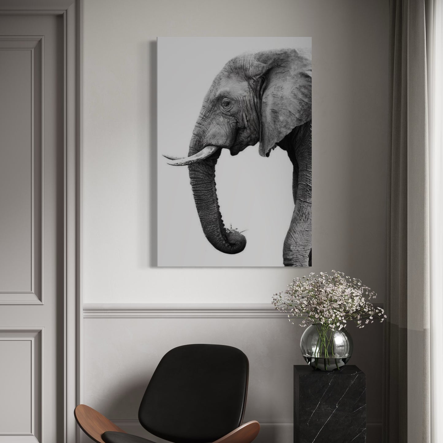 Cuadro decorativo canvas Elefante 009
