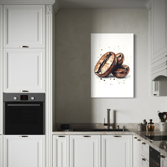 Cuadro decorativo canvas Granos de café 001