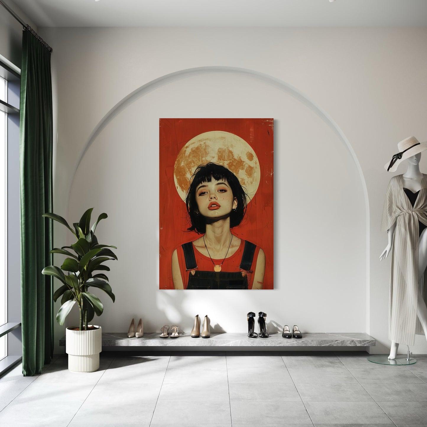 Cuadro decorativo canvas Mujer 039
