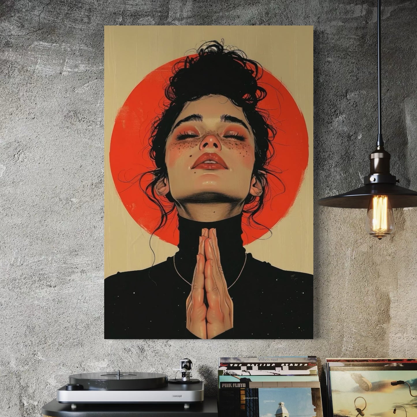 Cuadro decorativo canvas Mujer 036