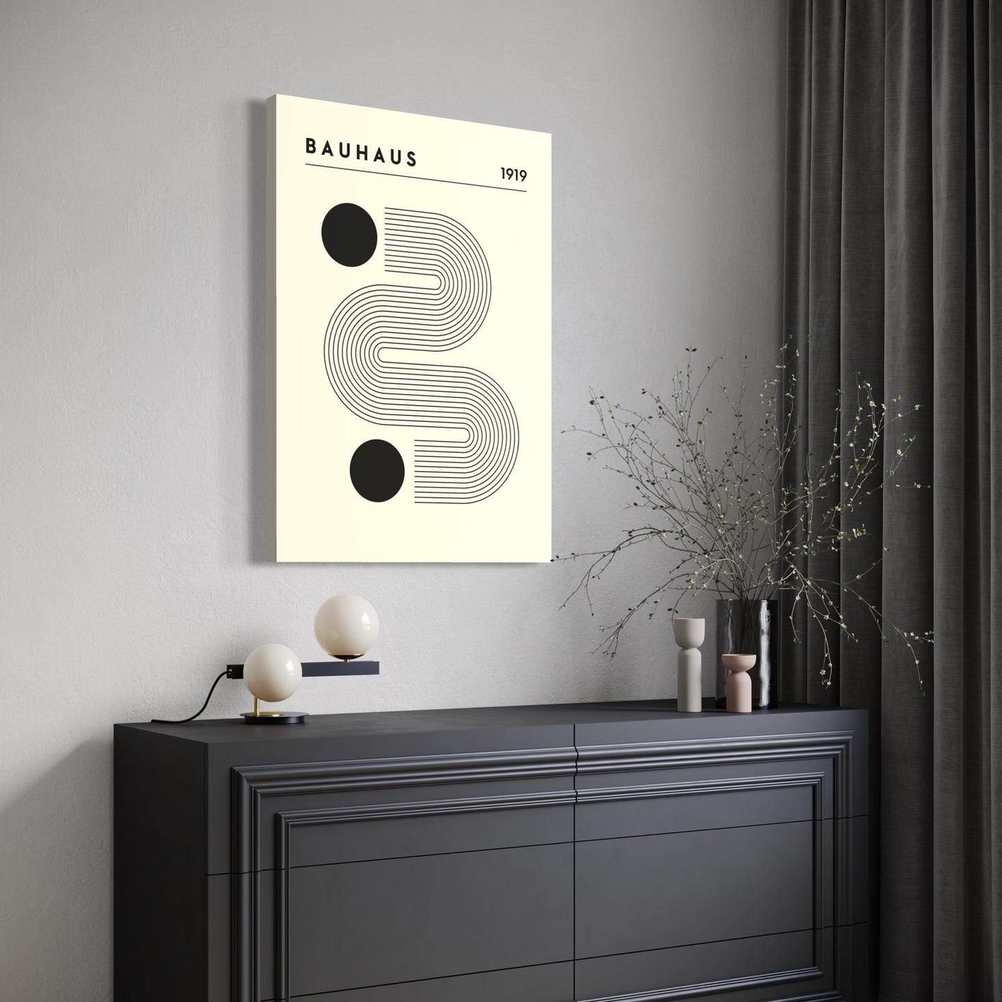 Cuadro decorativo canvas Bau Haus 002