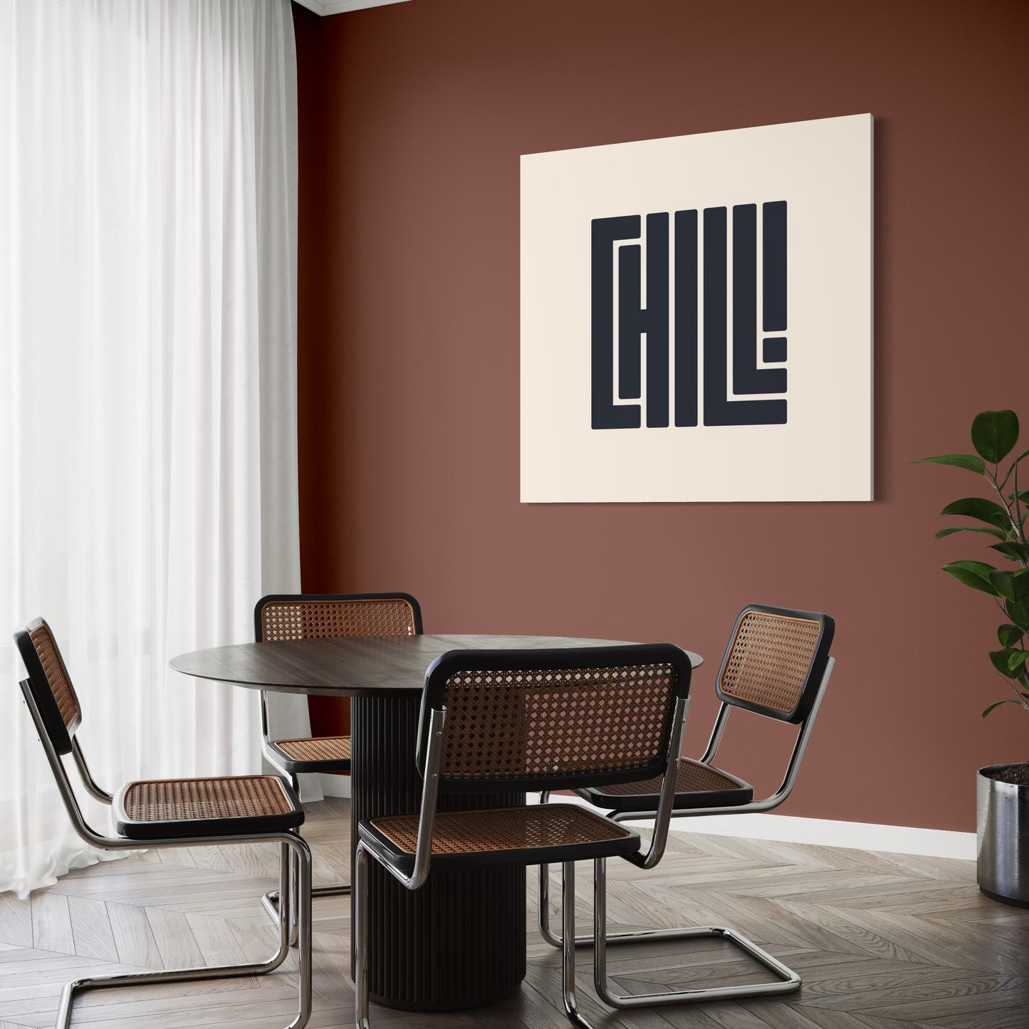 Cuadro decorativo canvas Lettering 002