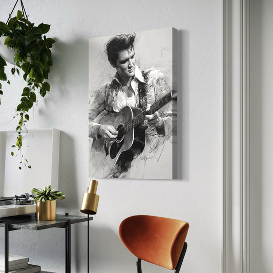Cuadro decorativo canvas Elvis 004