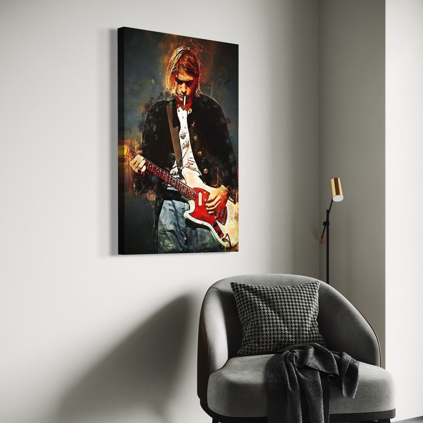 Cuadro decorativo canvas Kurt Cobain