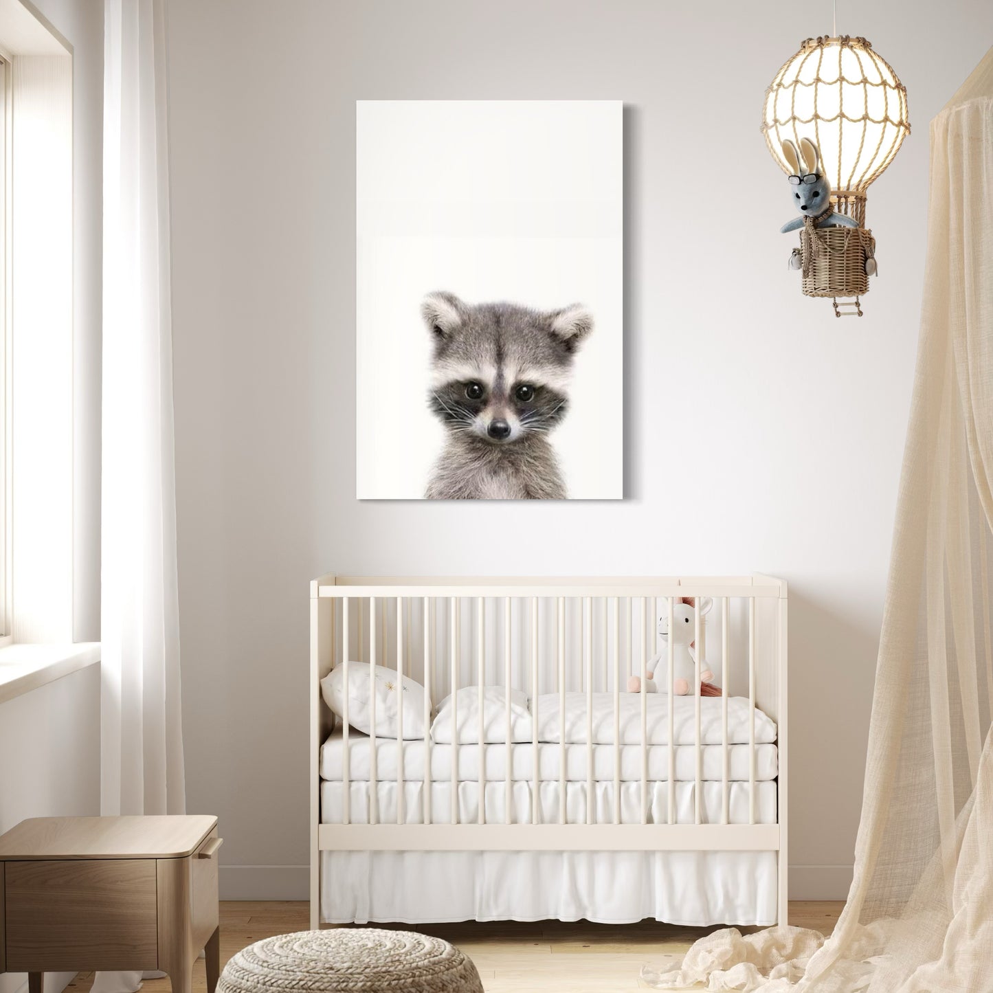 Cuadro decorativo canvas Mapache 002
