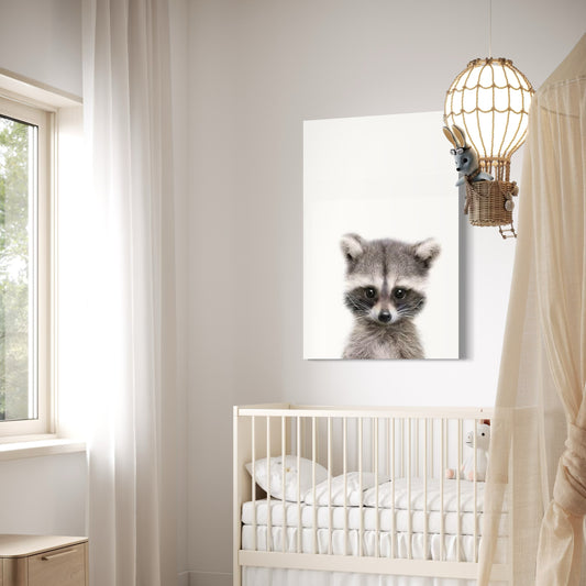 Cuadro decorativo canvas Mapache 002