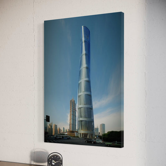 Cuadro decorativo canvas Shangai Tower