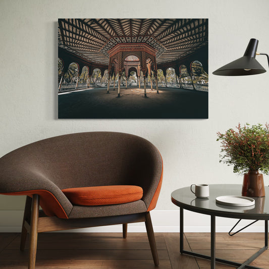 Cuadro decorativo canvas Kiosko Morisco 001