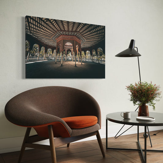 Cuadro decorativo canvas Kiosko Morisco 001