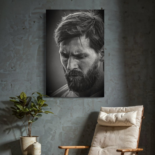 Cuadro decorativo canvas Messi 009