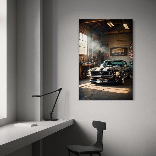 Cuadro decorativo canvas Mustang 002