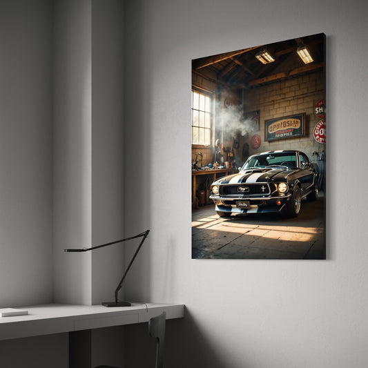 Cuadro decorativo canvas Mustang 002